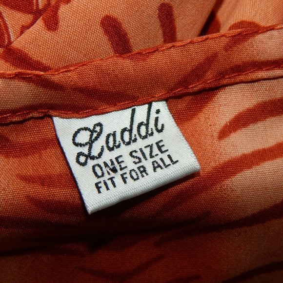 Laddi Beautiful Indian Desert Red Southwestern Muumuu Kaftan Maxi Dress OS - 168 - Picture 3 of 6